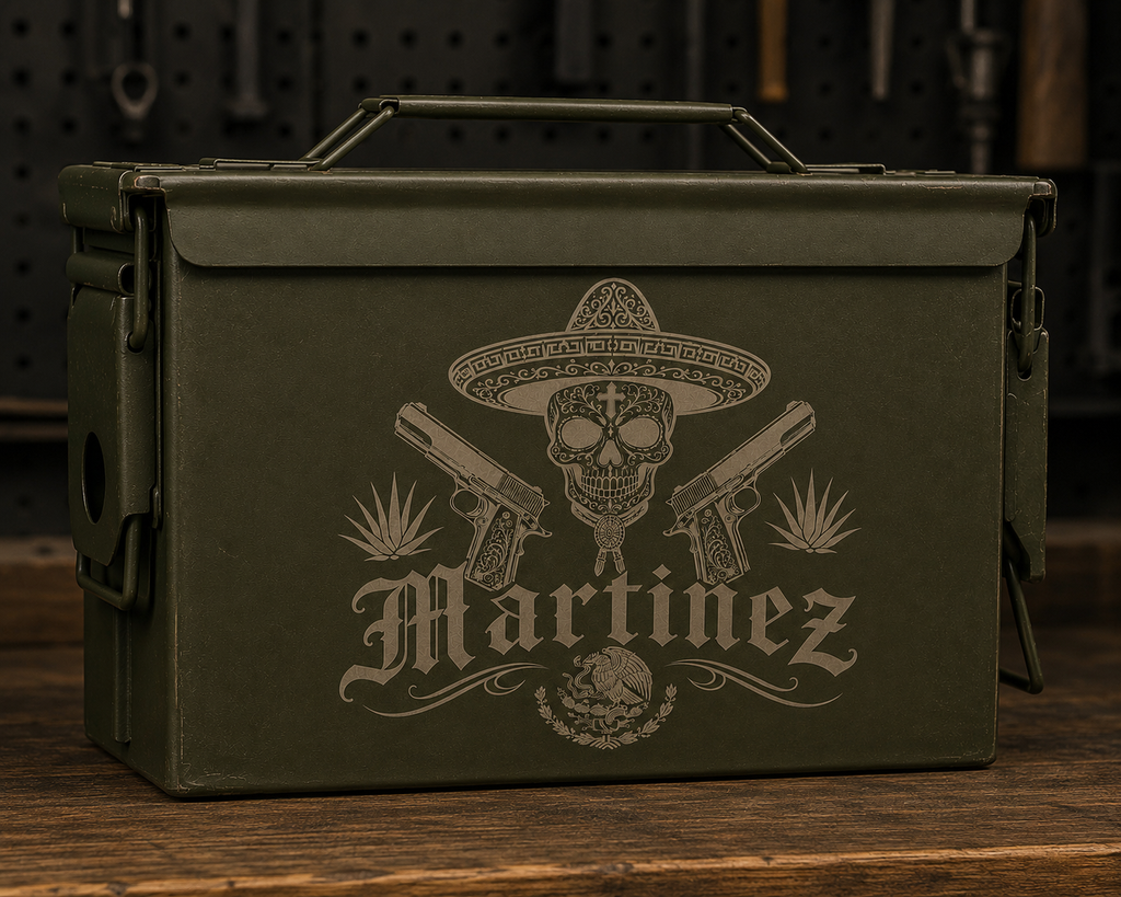 Engraved 50 Cal Ammo Can