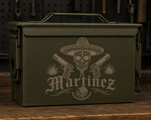 Engraved 50 Cal Ammo Can