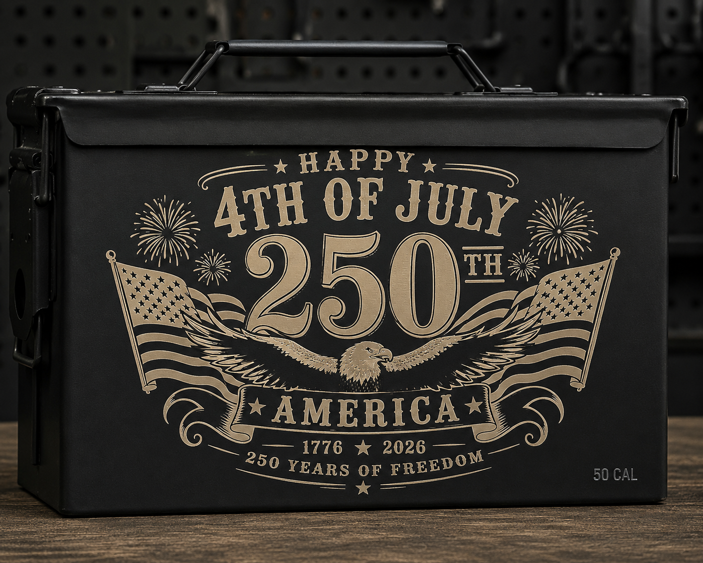 Engraved 50 Cal Ammo Can