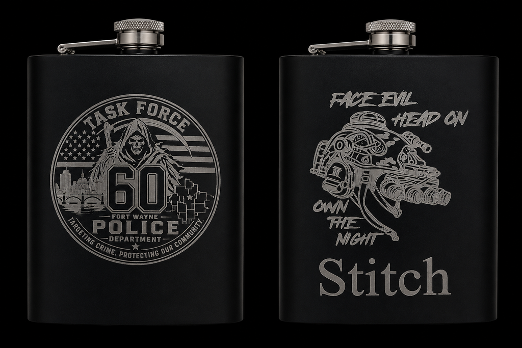 Engraved Flask