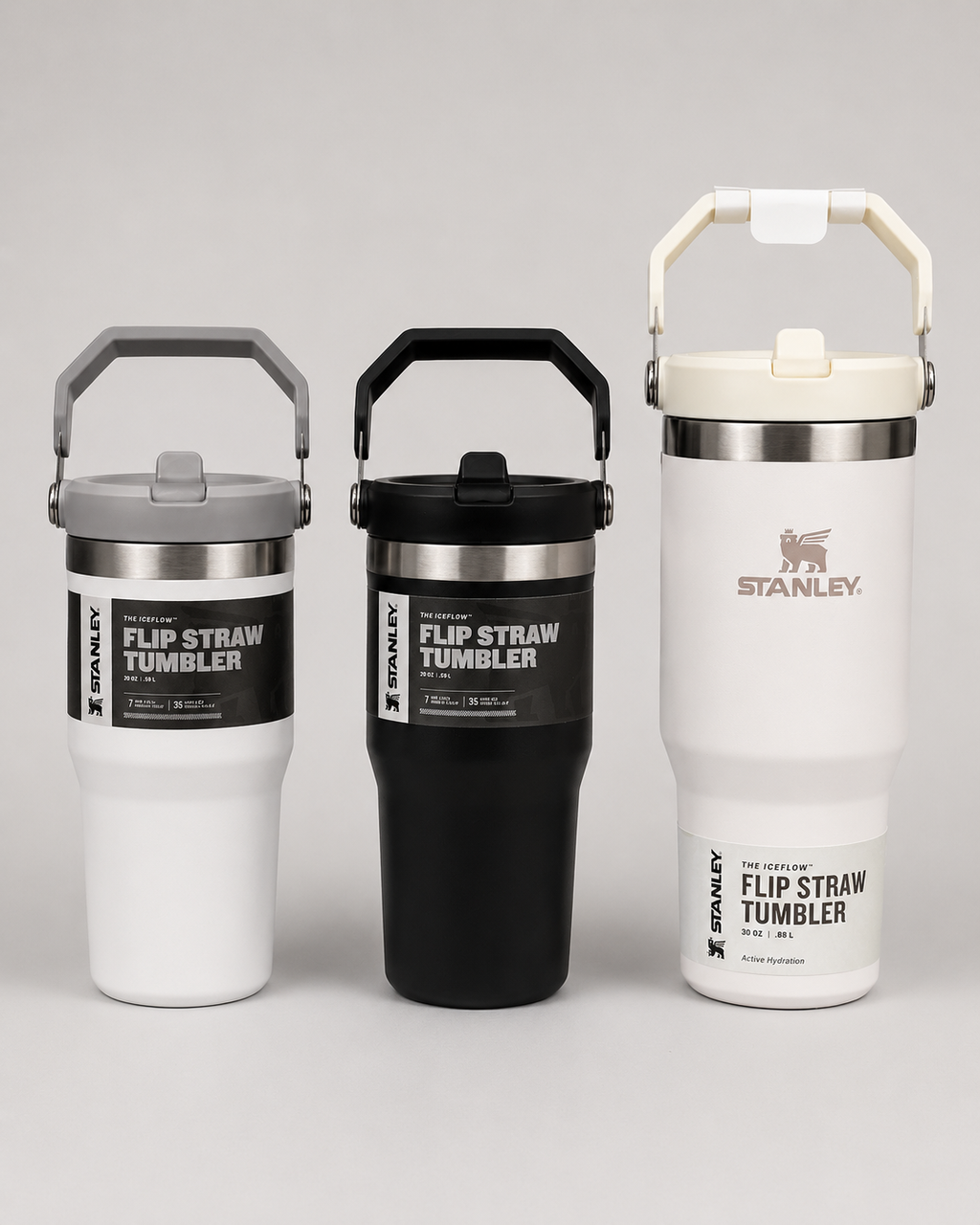 Engraved Stanley Flip Straw Tumbler