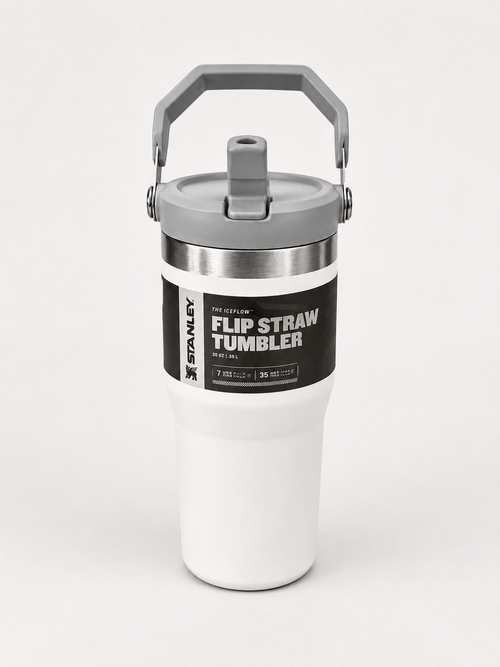 Engraved Stanley Flip Straw Tumbler