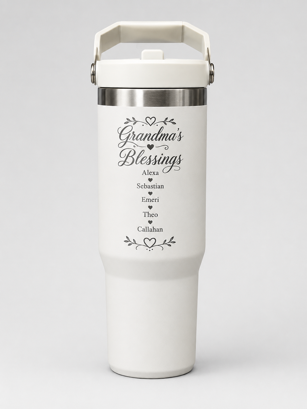 Engraved Stanley Flip Straw Tumbler