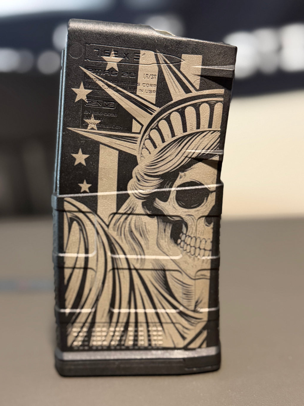 30 Round P-Mag "Liberty" Engraving