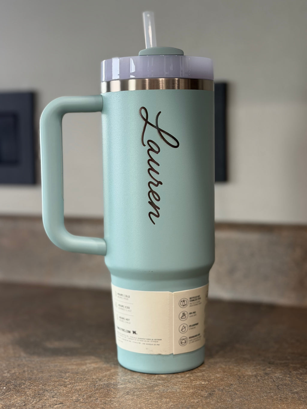 Engraved Stanley Quencher H2.0 Tumbler
