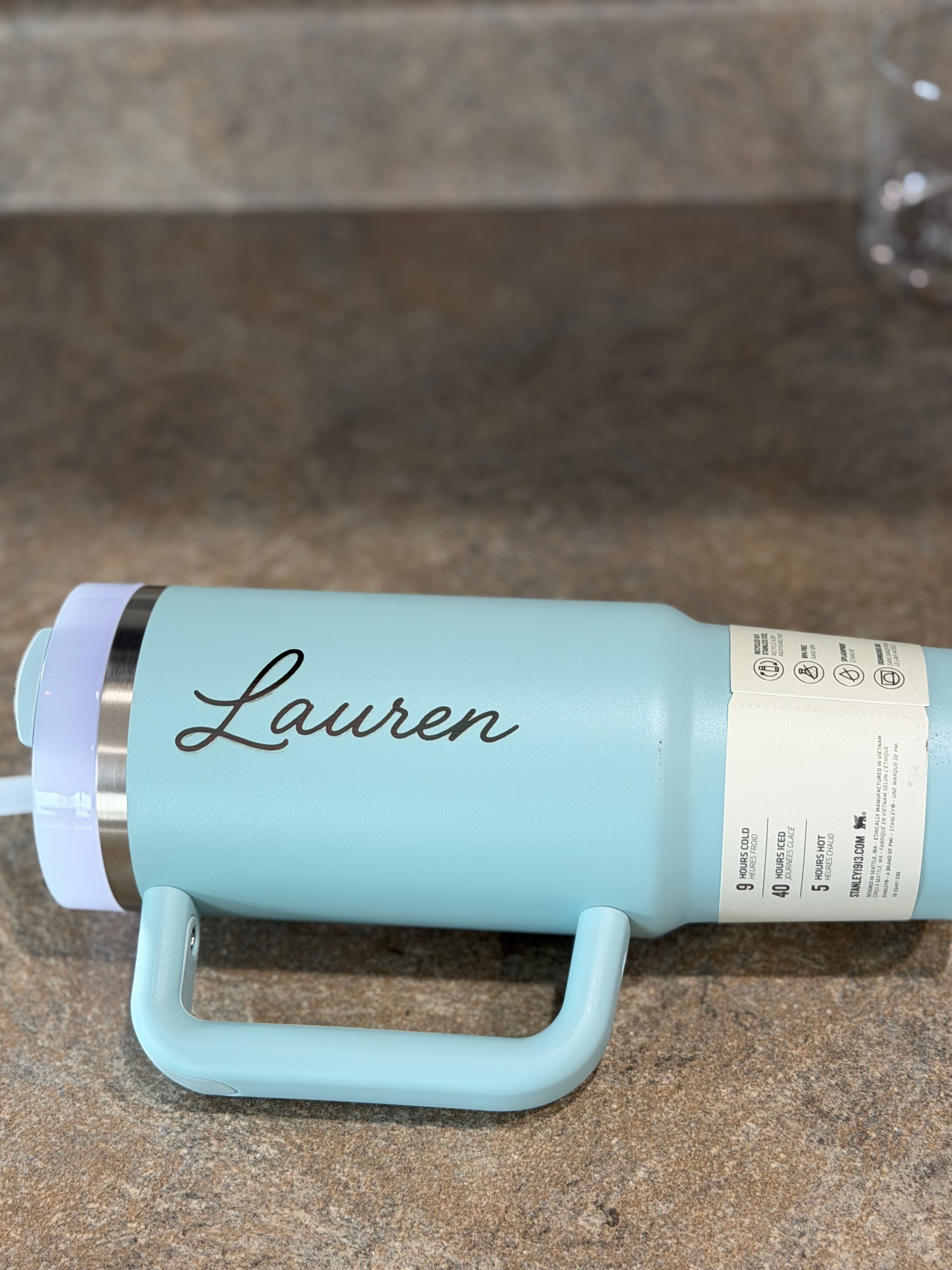 Engraved Stanley Quencher H2.0 Tumbler